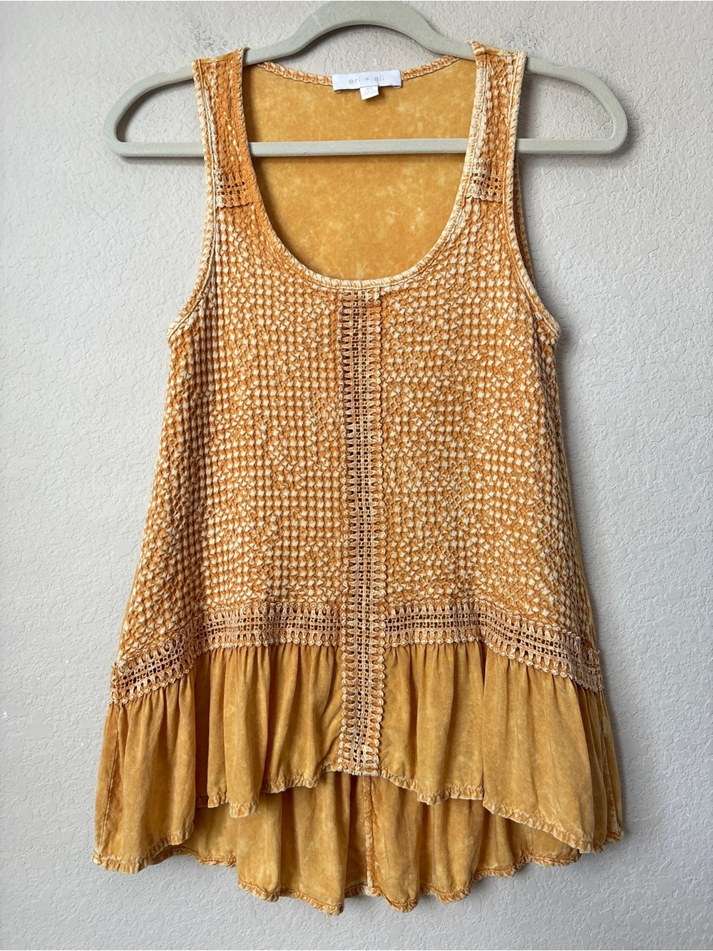 Anthropologie Boho Eri + Ali Savoia Flounced Top - Picture 1 of 8